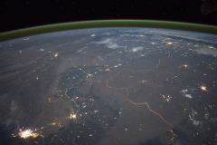 India-Pakistan from the International Space Station