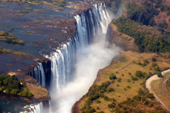 Zambia-Zimbabwe boundary: Victoria Falls