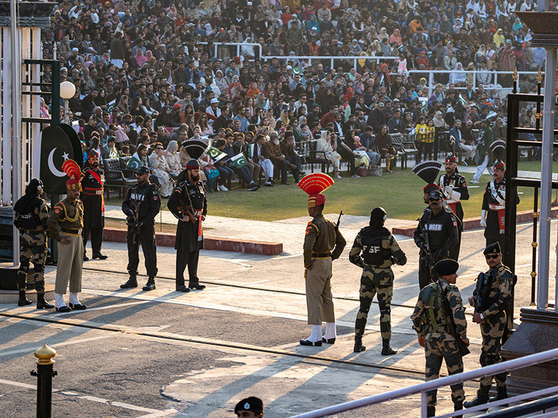 Wagah border closing ceremony