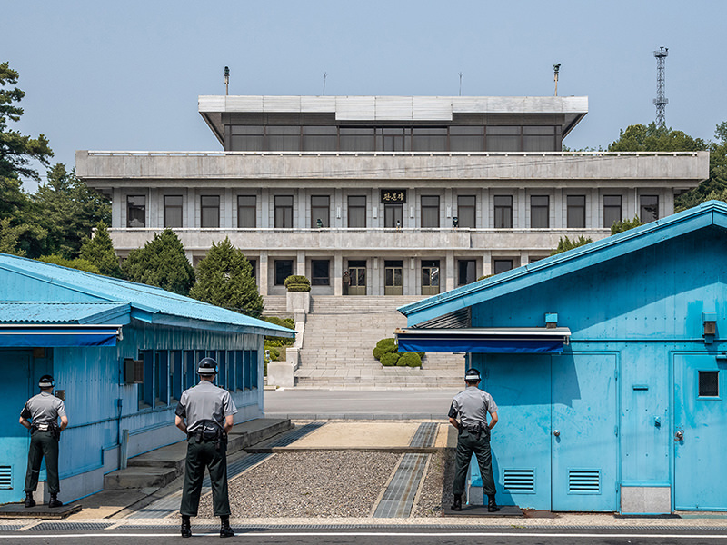 The Joint Security Area at Panmunjom in the Korean Demilitarized Zone
